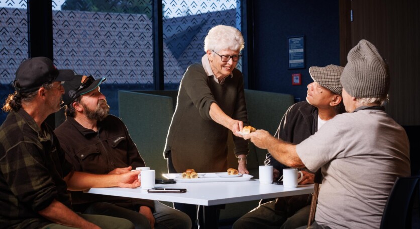Volunteer and foodbank recipients
